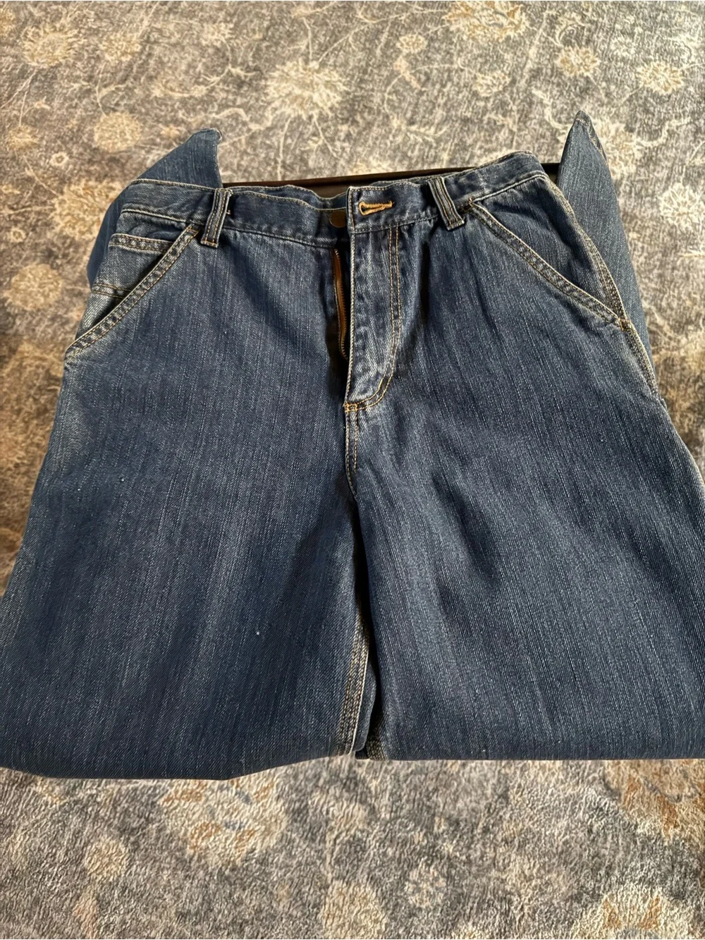 Carhartt Dark Blue Kids Carpenter Jeans
